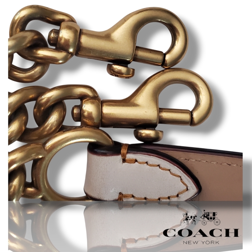 Coach 31695 Rose Print Coated Canvas Crossbody Camera Bag with Leather Tassel - Picture 14 of 17